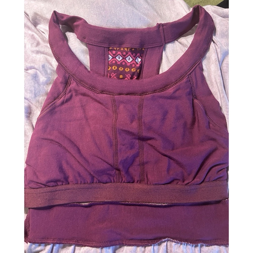 Athleta Rio Maxi Racerback Dress Raspberry Stretch Build In Bra Size Small - Picture 6 of 8